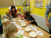 Odpolední zdravá svačinka s rodiči